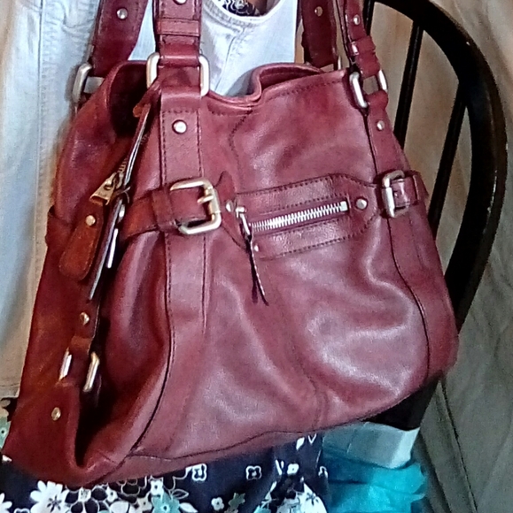 Large Red Fossil Shoulder Bag - Picture 2 of 8